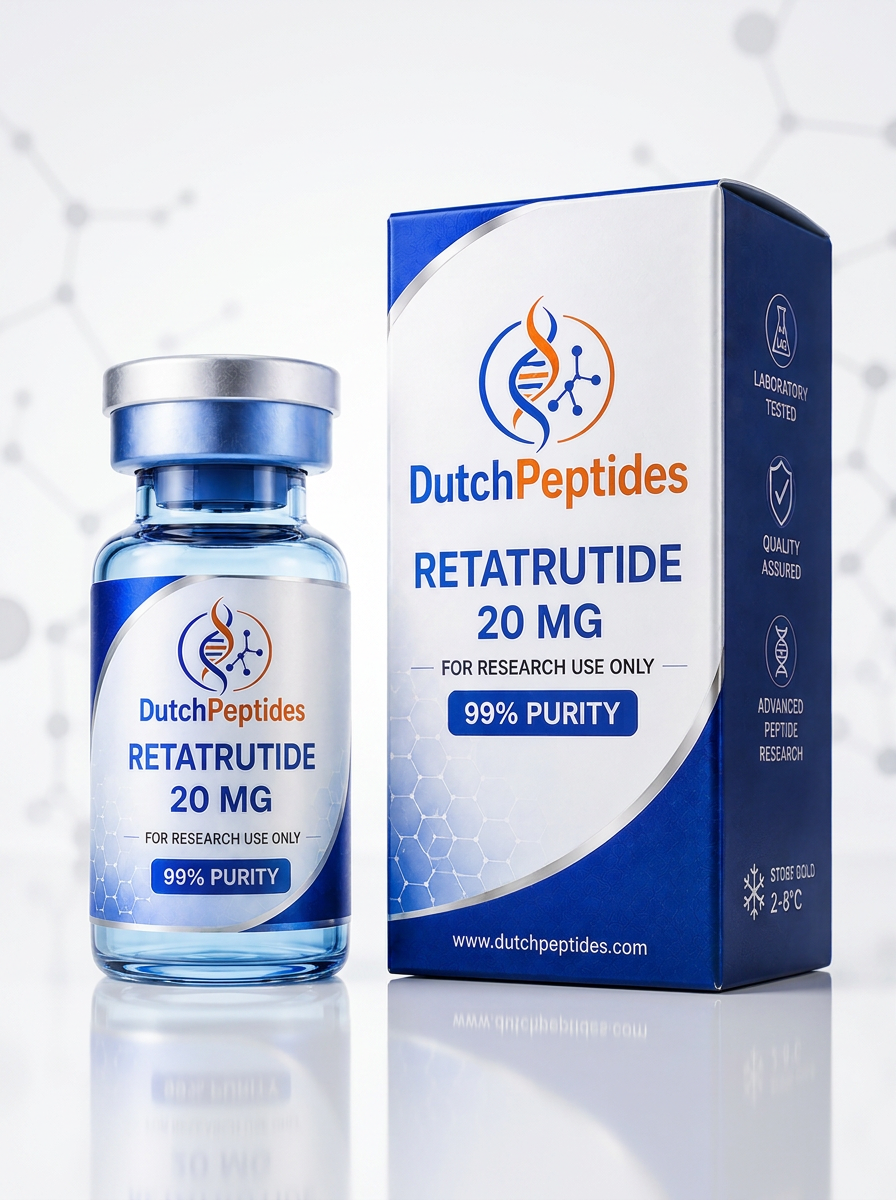 Retatrutide — research peptide van DutchPeptides
